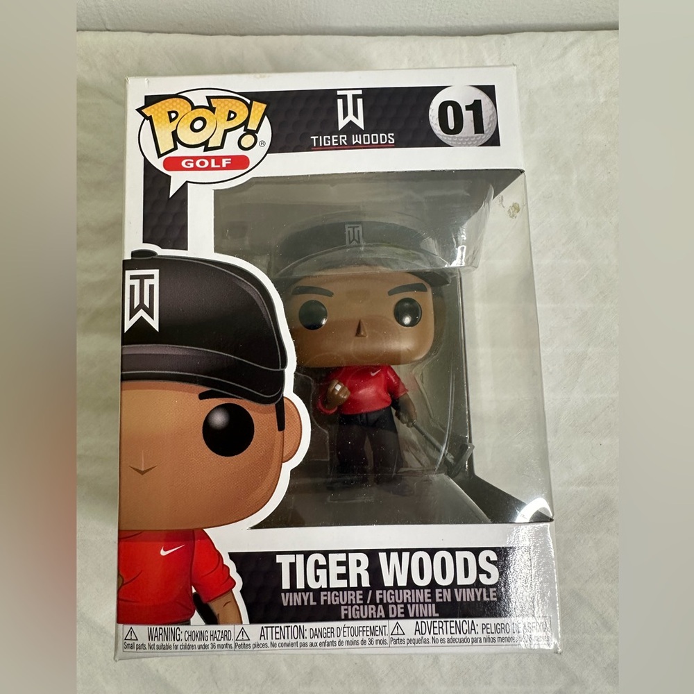 Tiger Woods Red Shirt 01 Funko Pop Vinyl Figure NIB
